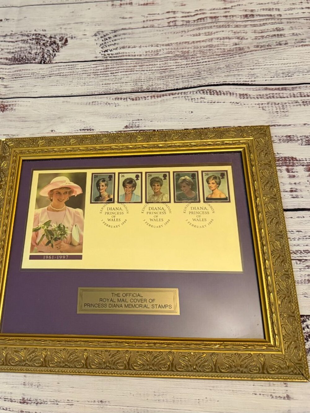 Princess Diana  2/3/98 Official First Day of Issue Envelope and Stamps